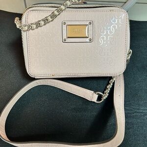 GUESS Rose Pink Crossbody Bag with Chain Strap